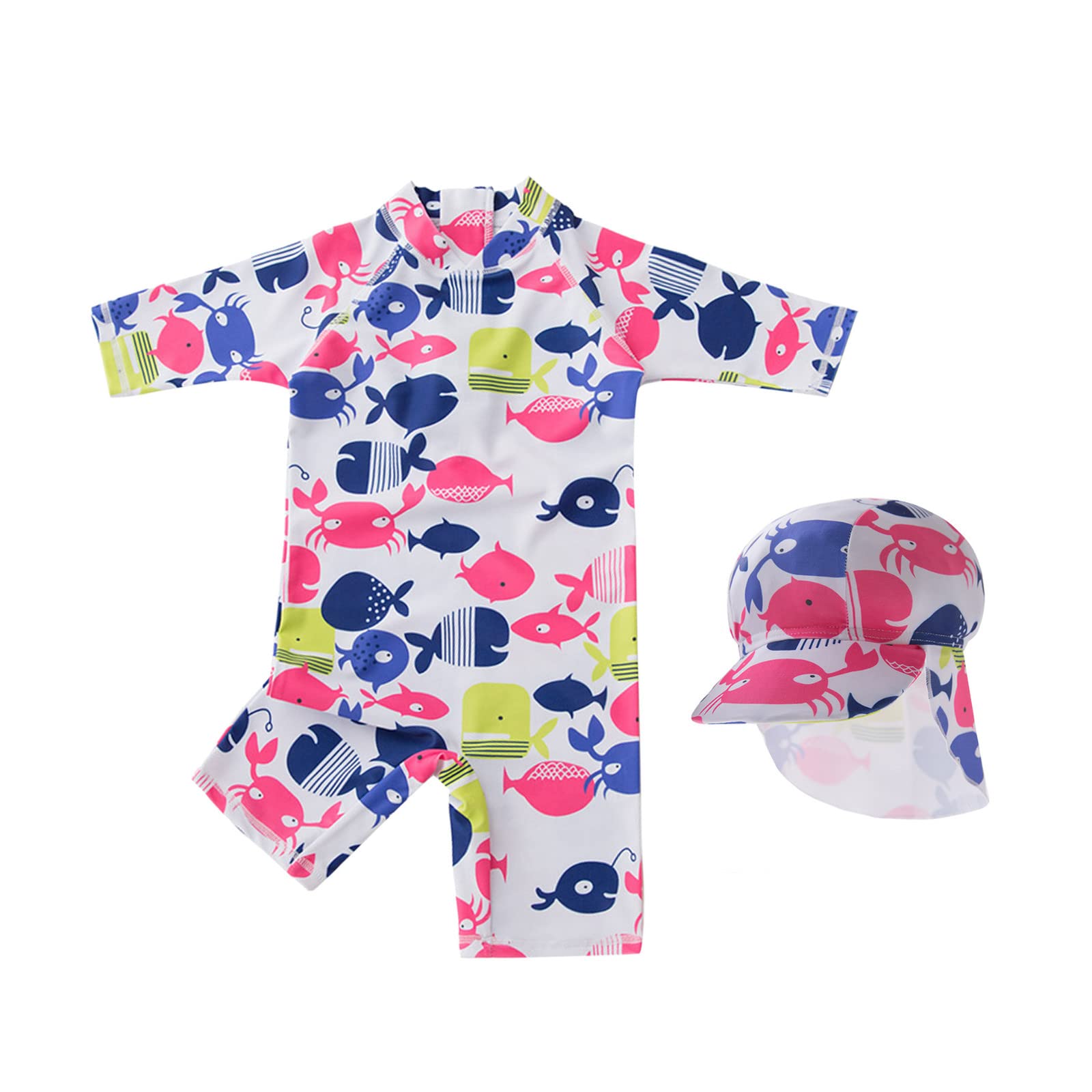 Maillot de bain pour bébés ensemble 3 pièces tortue garçon