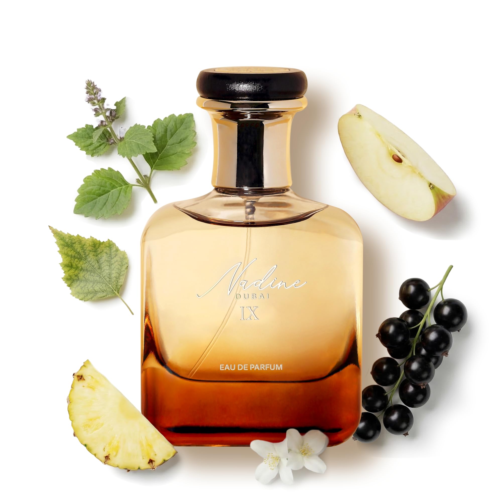 IX Eau de Parfum for Men, Inspired By Creed A.ventus - Fruity Musk Cologne for Men with Pineapple & Bergamot, Long Lasting Luxury Fragrance, Made in Dubai, 100ml (3.4oz)