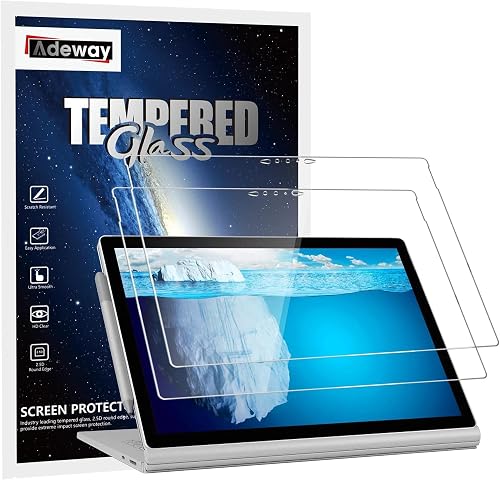 [Paquet de 2] Protecteur d'écran Surface Book 3/2 15 pouc Adeway