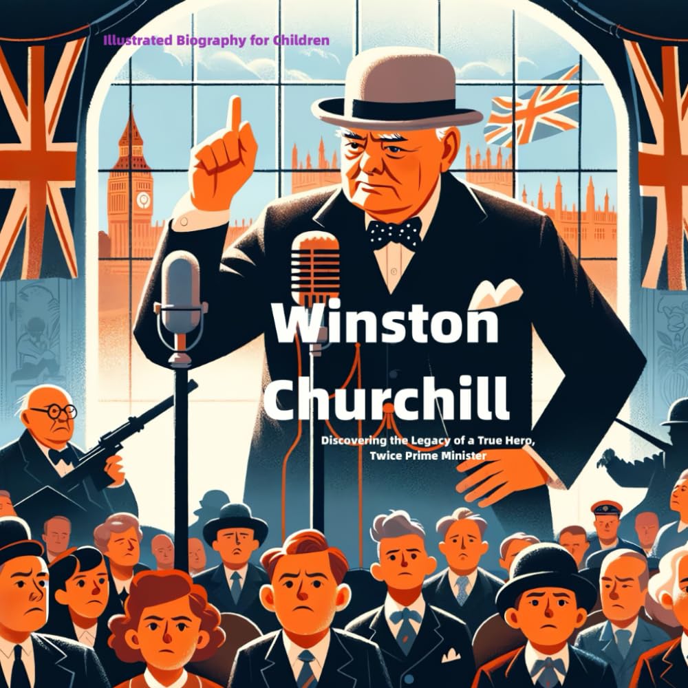 Winston Churchill: Illustrated Biography for Children: Inspiring Tales of a True Hero, Twice Prime Minister (Illustrated Biographies for Children)