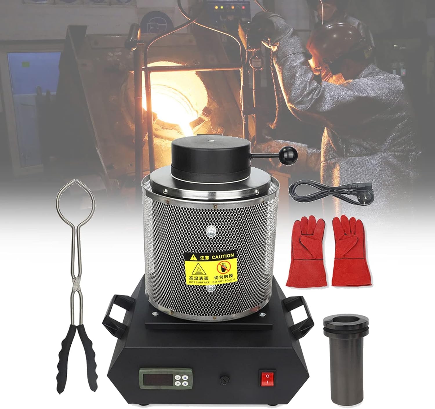 BIWAHumor Digital Metal Melting Furnace,Metal Smelting