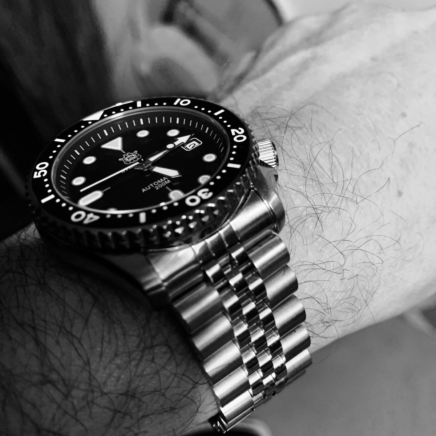 Chiusura A Scomparsa Deployante Per Cinturino Orologio In Acciaio Inox 45mm Fibbia A Farfalla - Foto 9