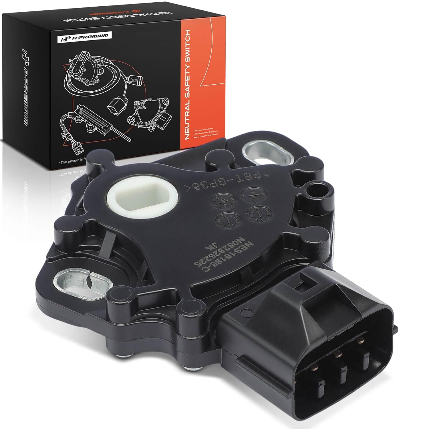 A-Premium Neutral Safety Switch Compatible with Nissan Versa 2013 2014 2015 2016 2017, 5+4 Pins