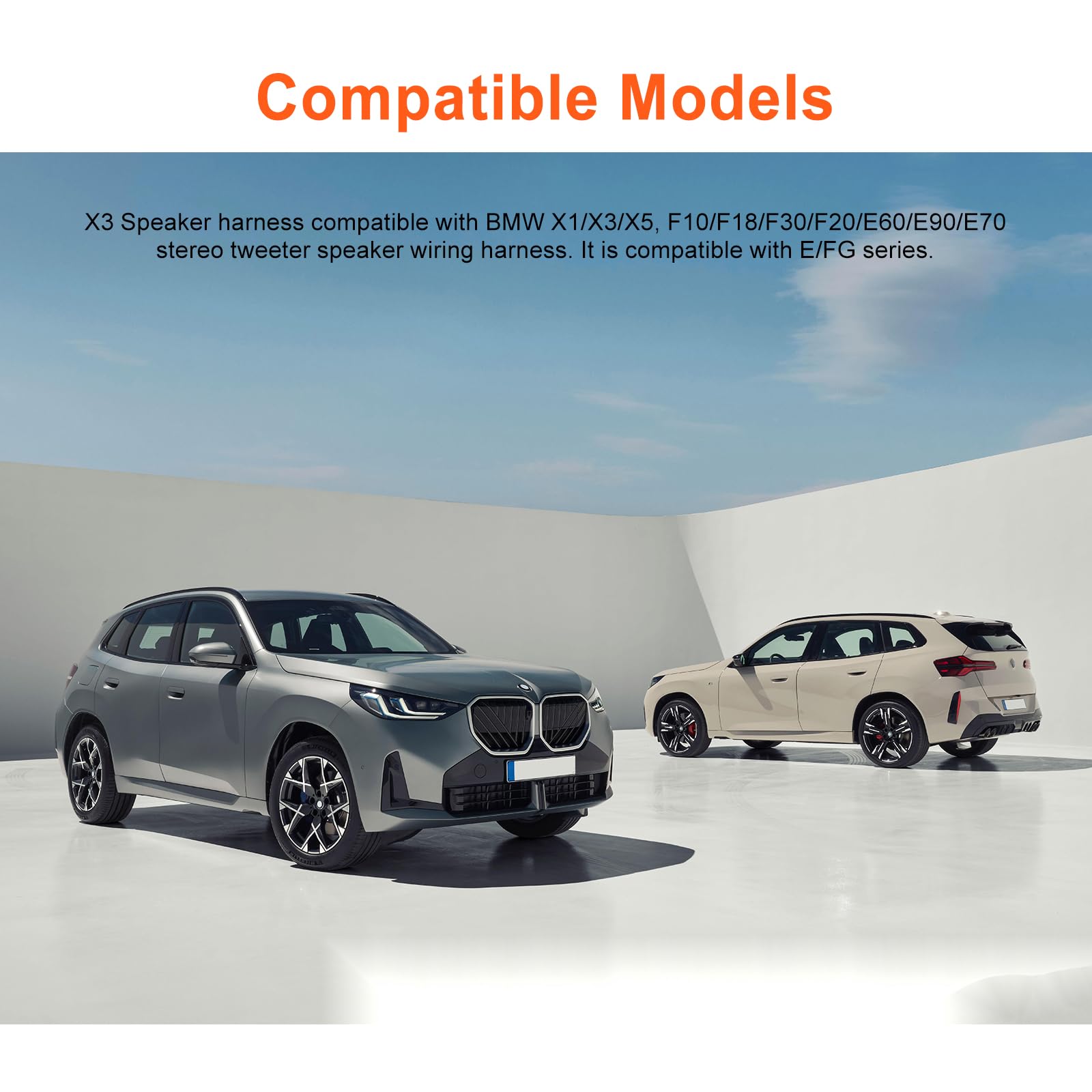 2 Sztuk Złącze Wiązki Przewodów Głośnika Samochodowego Wysokotonowego, Kompatybilne z BMW X1 X3 X5 F10 F18 F30 F20 E60 E90 E70 Wtyczka Kabla Głośnika Stereo Wysokotonowego