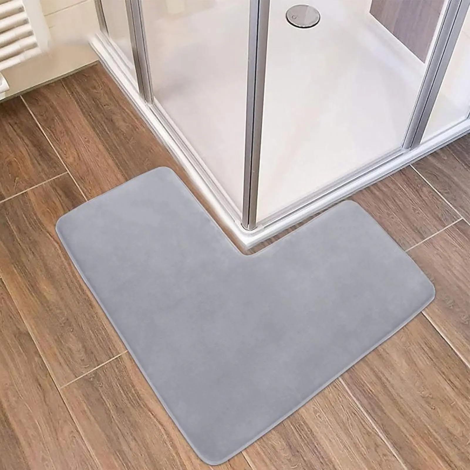 Tappeto Bagno Tappetino da bagno antiscivolo a forma di L