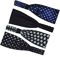 Vista 30 de Obacle Diademas para hombres y mujeres, bandas para el sudor, antideslizantes, transpirables, duraderas, para deportes al aire libre, entrenamiento