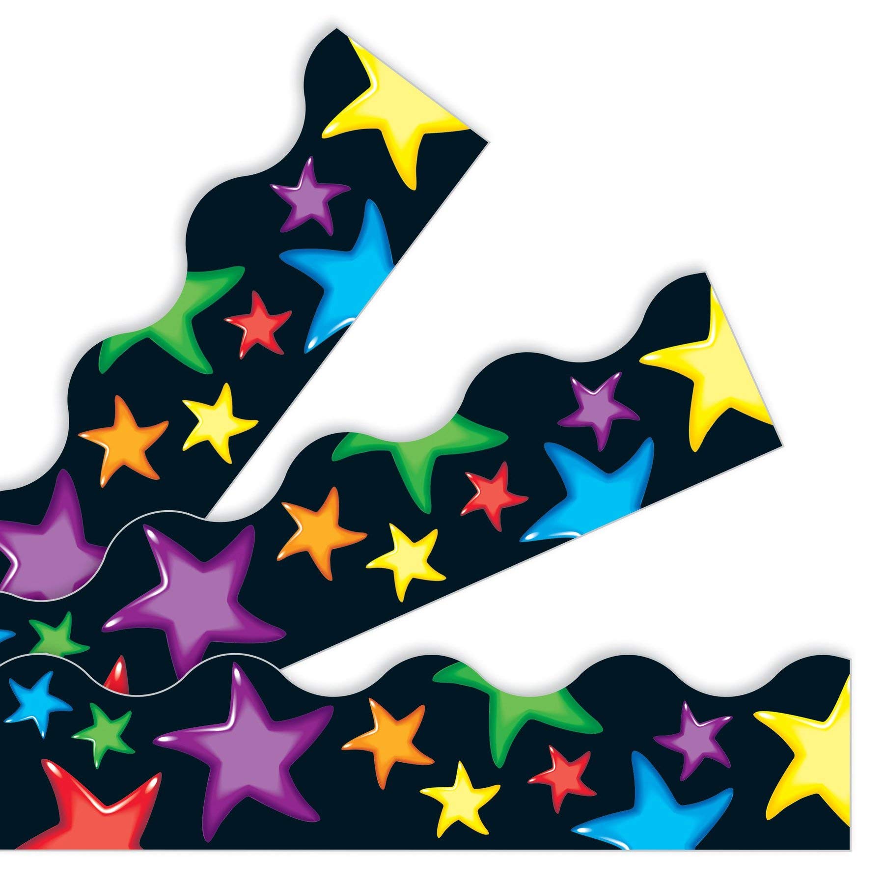 Gel Stars Classroom Display Trim/Borders - 11.8 meters - Great For Notice Boards