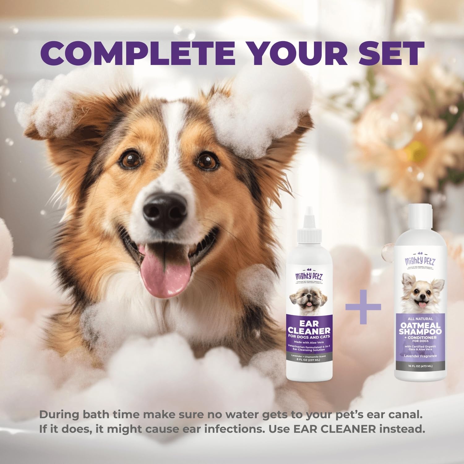 Mighty Petz Dog Ear Cleaner – Gentle Pet Ear Wash for Routine Ear Hygiene For Dogs and Cats 8 oz - image 4