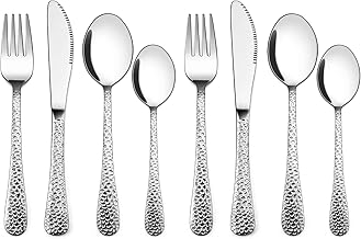 Joyfair Children's Cutlery, 8-Piece Children's Cutlery Set with Hammer Handle, Stainless Steel Children's Cutlery Set for Boys/Girls, Toddlers, Small Spoon/Knife/Fork Set, from 3 Years, Dishwasher Safe
