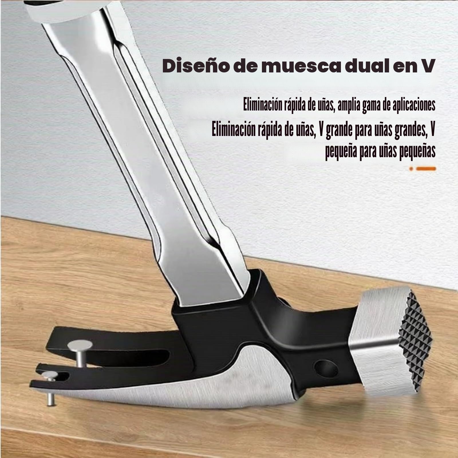 Martillo de Garra de Alta Resistencia, Martillo de Carpintero Profesional 40cm, Martillo Automático Magnético de Succión de Uñas 670g, Acero al Carbono, Agarre de Goma Antideslizante para Reparar