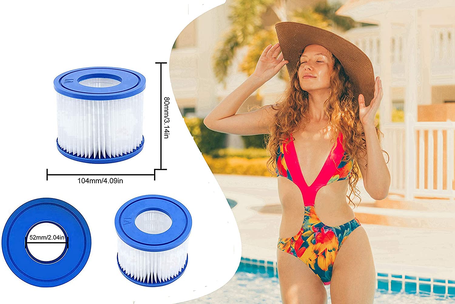 SUPER-PRO PH105 SPG 4 oz 19.5 in. 105 sq ft. Replacement Filter Cartridge for Harmsco Tropic Flo 100 BF100SC