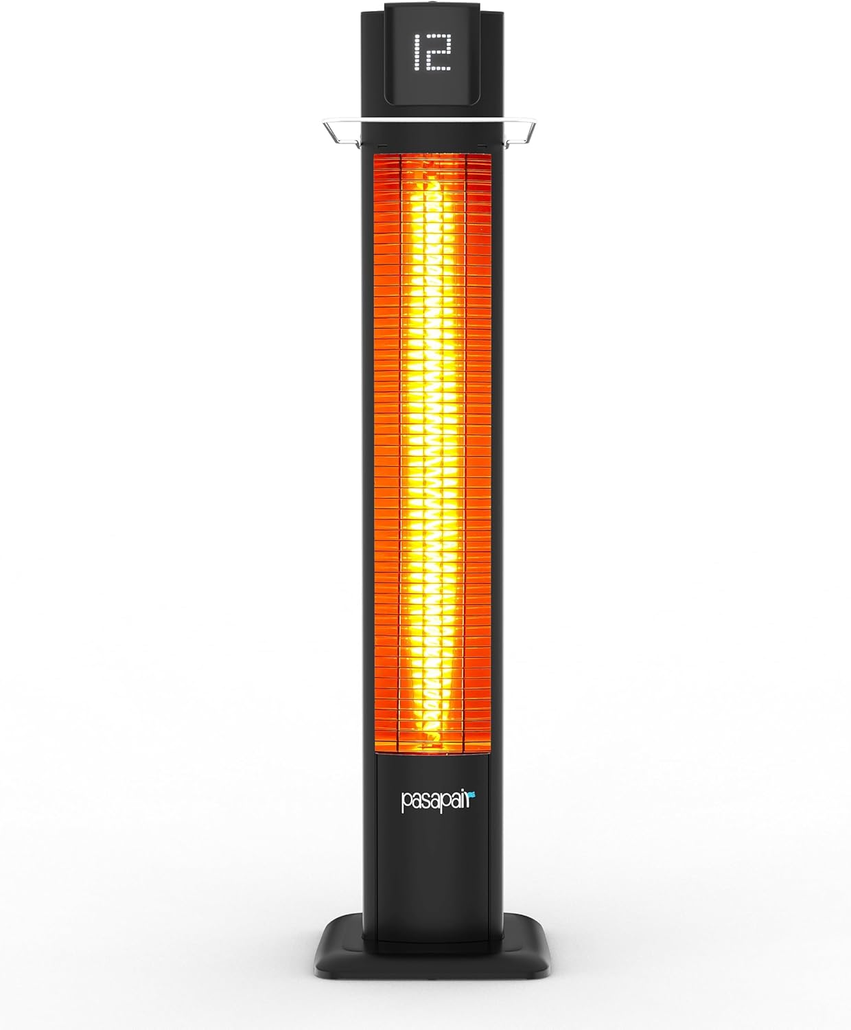 Pasapair 42" Outdoor Patio Heater - 1500W Infrared Tower Heater with Remote 12 Heat Levels and 9H Timer - IP55 ETL Certified for Garage, Indoor, Porch 42" Outdoor Patio Heater black