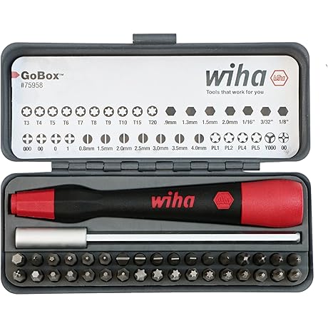 Wiha 75958 Piece GoBox Precision Micro Bit Set: Ultimate Precision and Versatility