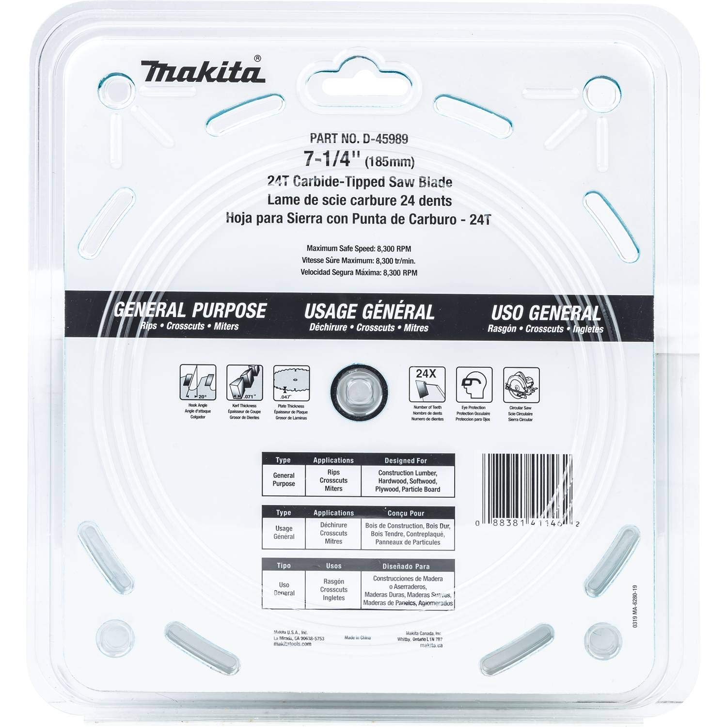 Makita D-45989 7-1/4