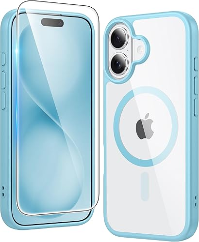 Miniatura 237 de Fntcase Funda para iPhone 15 Plus y 14 Plus de 6.7 pulgadas, magnética, a prueba de golpes de grado militar, antiamarilleo, delgada, protectora