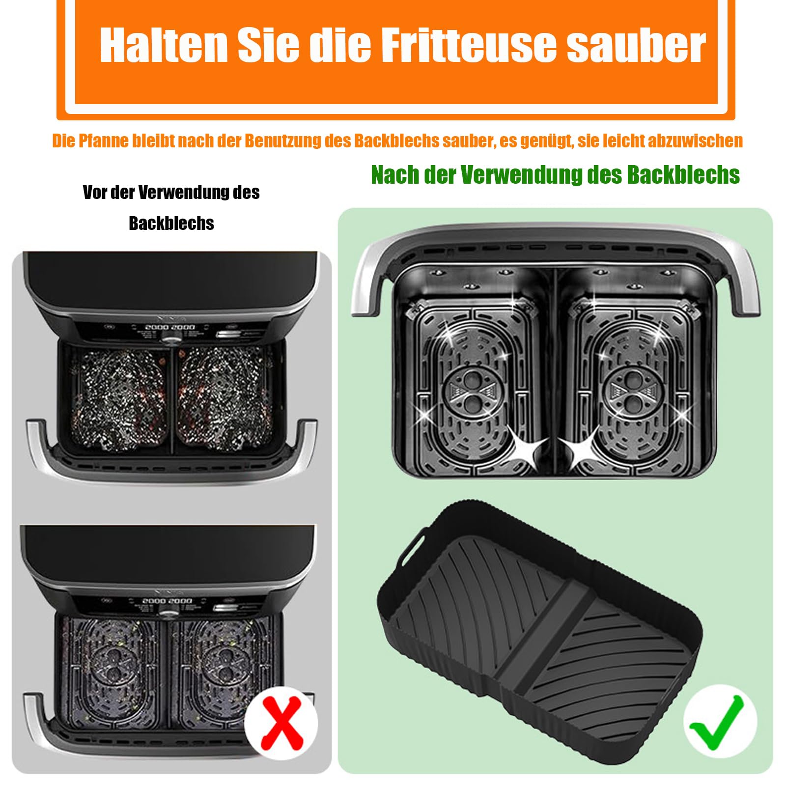 15 Delige Airfryer Accessoires Set Voor Ninja Foodi Flexdrawer AF500EU Dubbele Airfryer Bpa Vrij Complete Heteluchtfriteuse Accessoireset Dubbele Airfryer