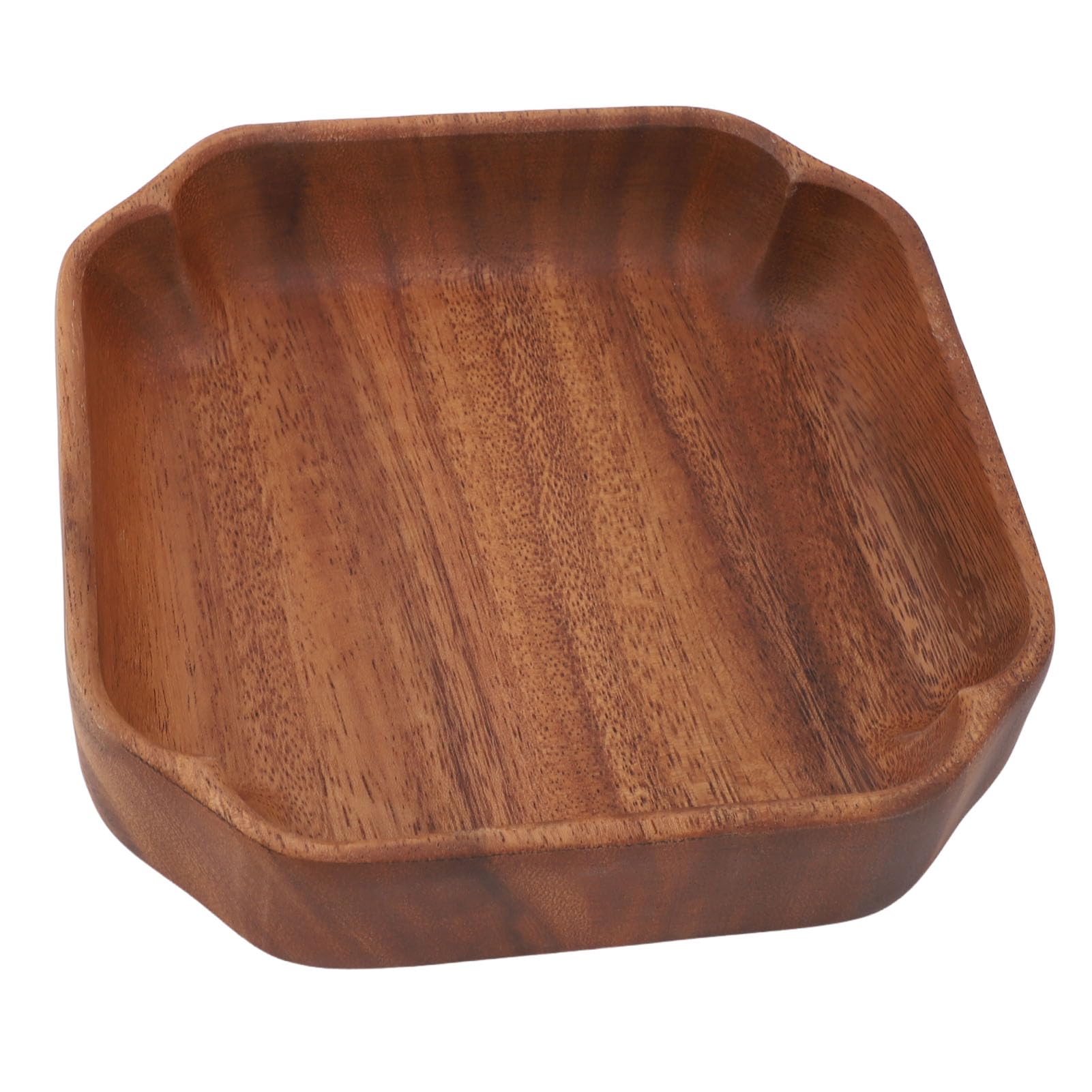 Plateau en bois carré pour servir sans verser vos boissons de fête