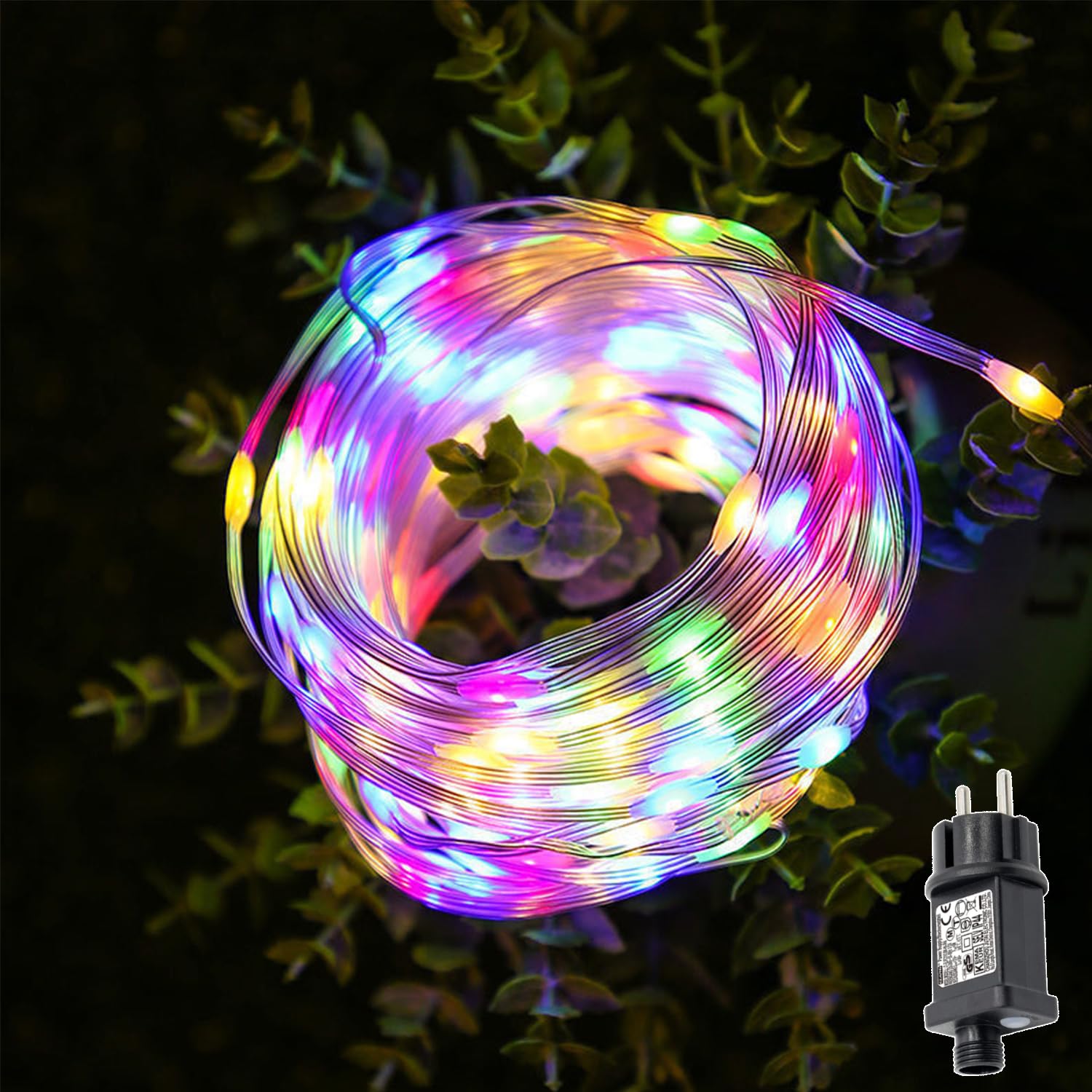 MOLVCE Lichterkette Außen und Innen mit Stecker, 30M 300 LED Lichtschlauch Bunt, 8 Modi Wasserdicht Fairy Lights mit Timer,Speicherfunktion für Weihnachten Partys Hochzeit Halloween Garten