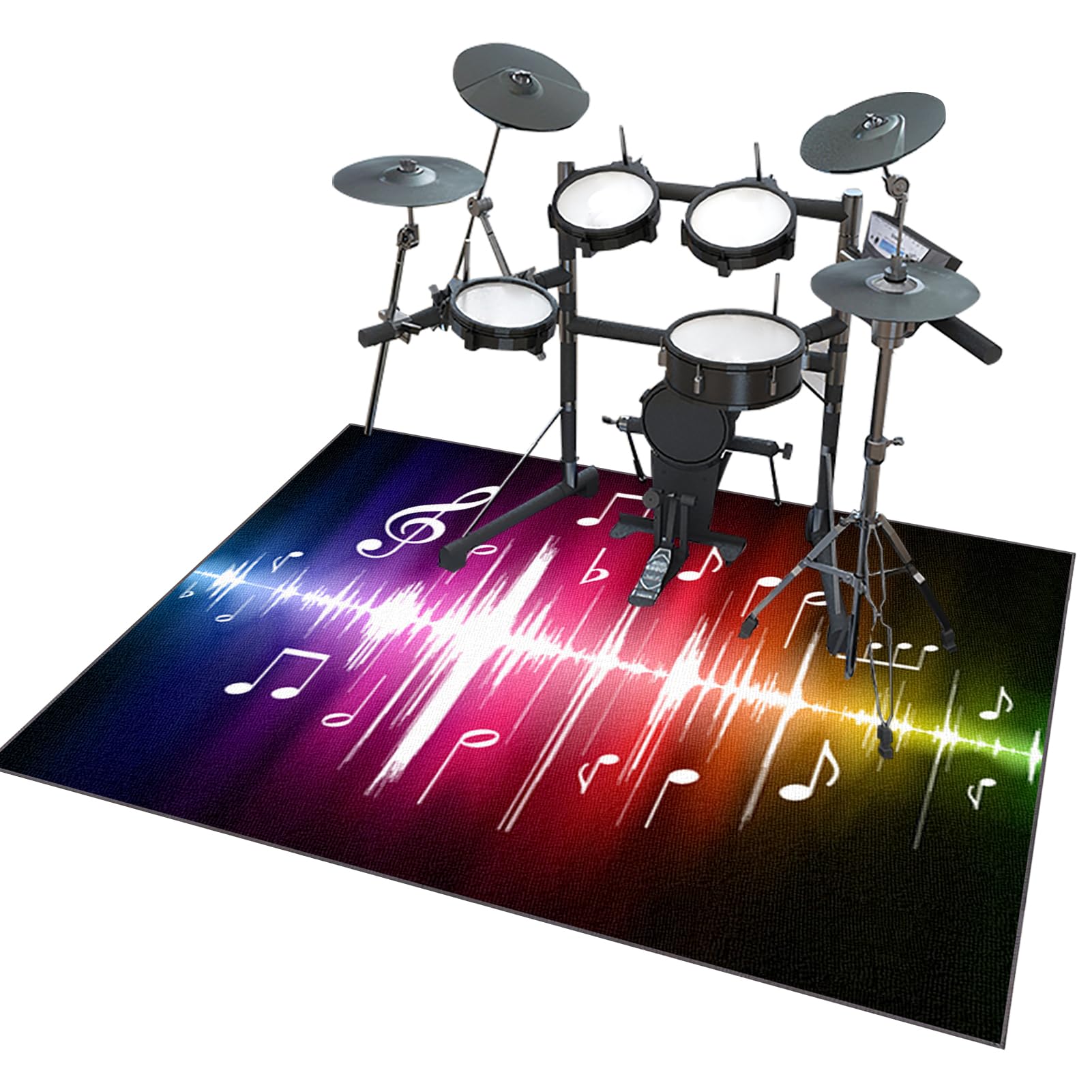 Bęben Dywan Dywan Bateria, Elektroniczny Dywan Akustyczny Bateria Mata Antypoślizgowa, Akustyczna Bateria Dywan Bęben Mata Dźwiękoszczelna 160 x 120 cm