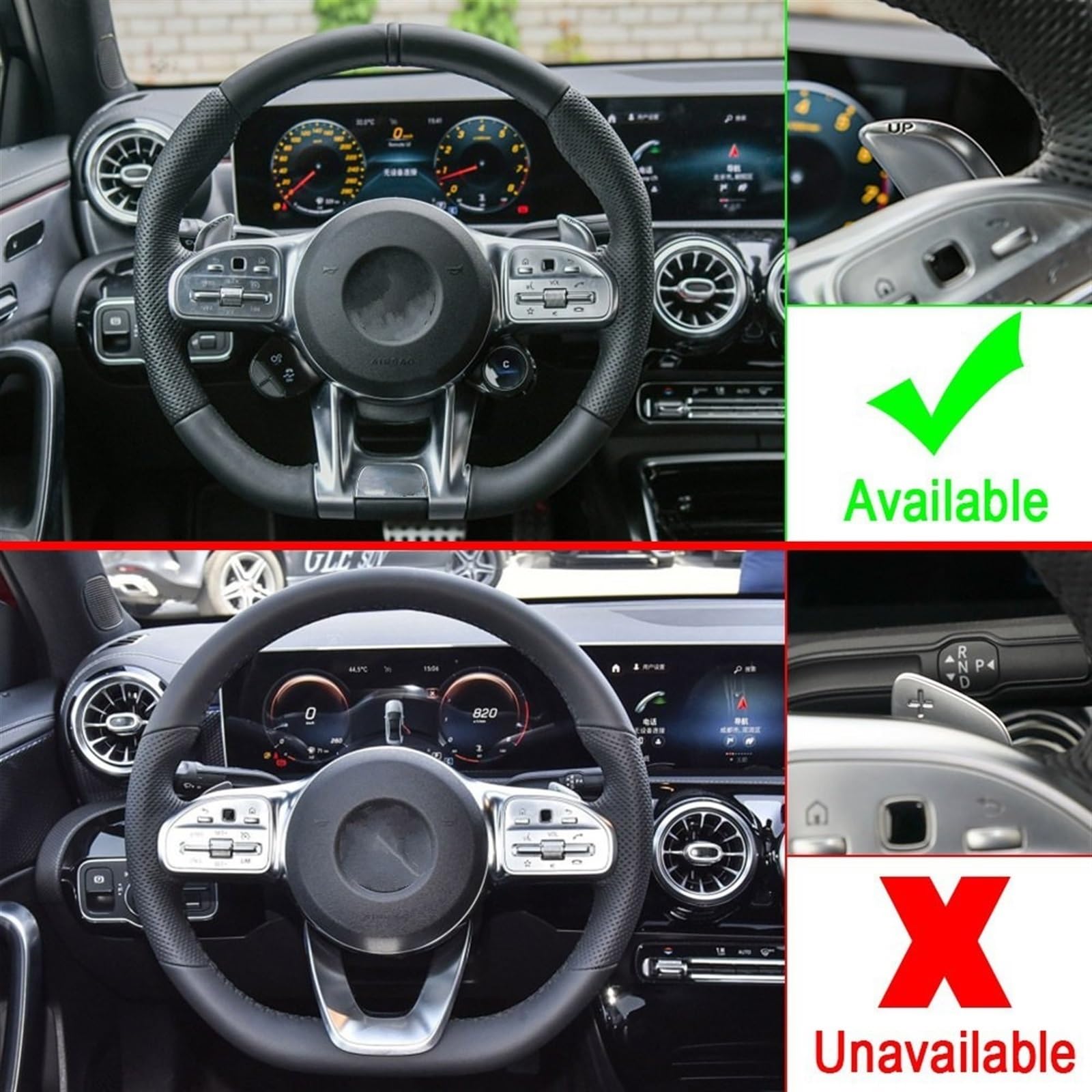 Paddle Shift Per Mercedes-Benz Classe A AMG A35 A45 C63 C43