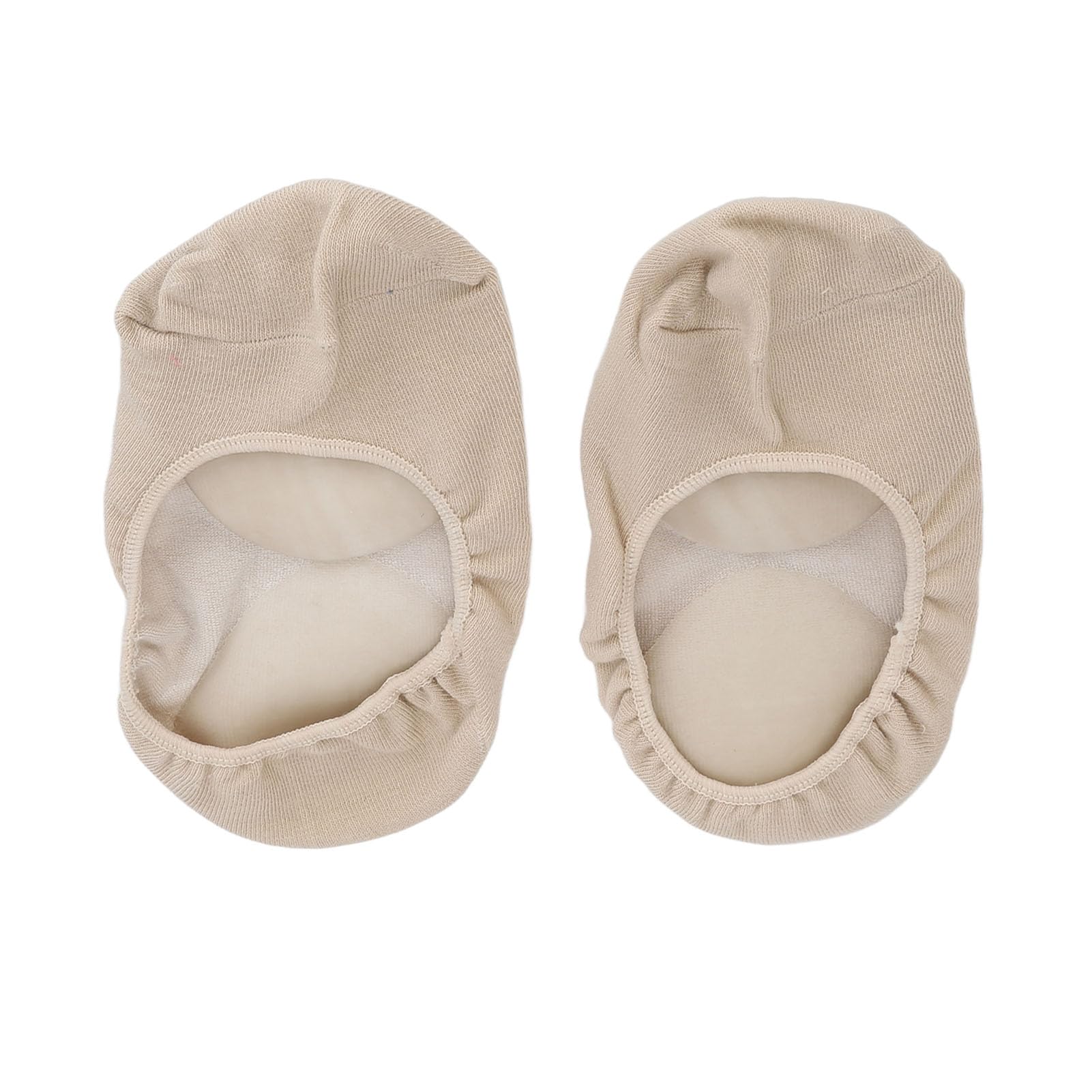 Generic 2pcs Long Silicone Socks Moisturizing Shock Absorption Plant Extract Soft Foot Spa Pedicure Socks Skin Color