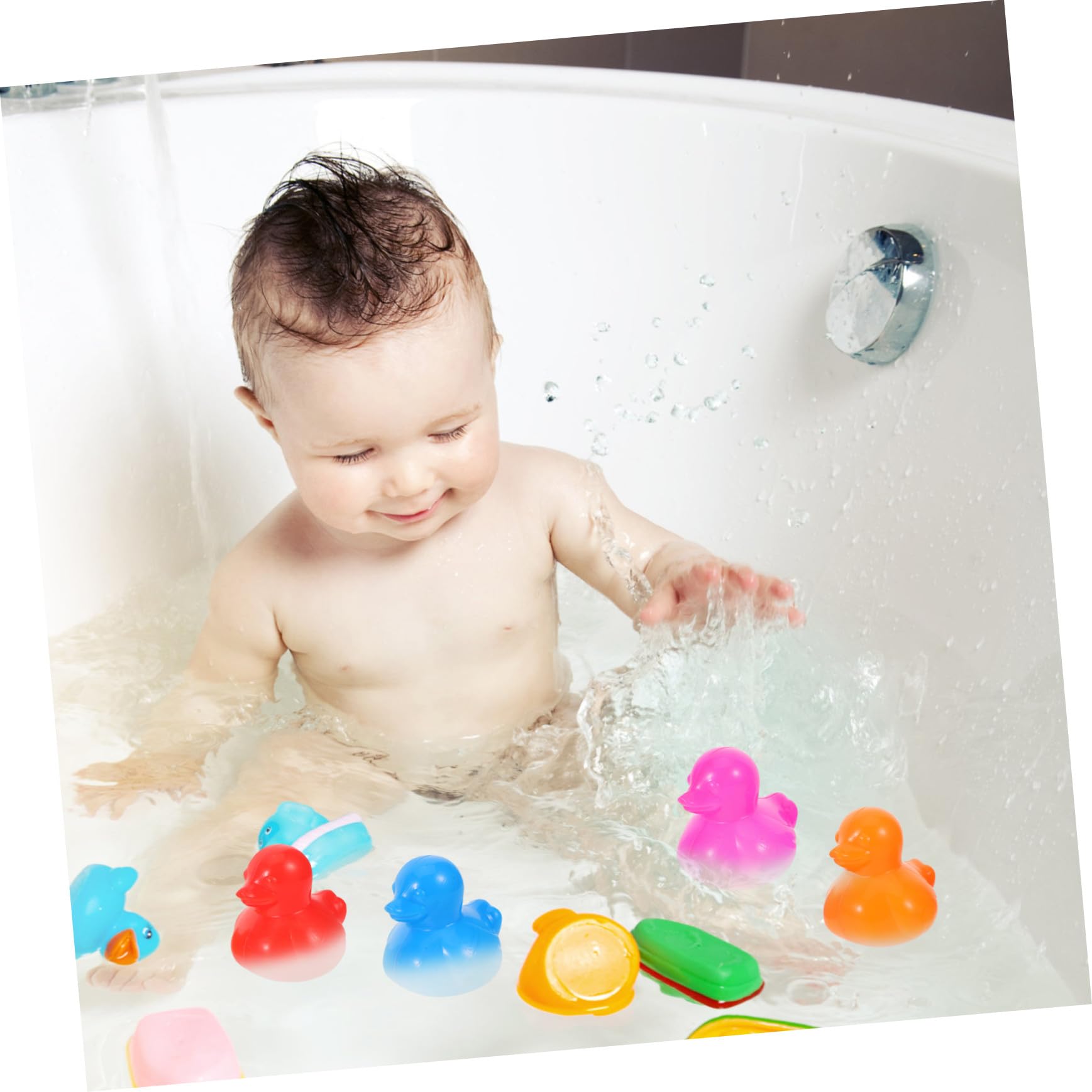 BESPORTBLE 70 Palline Piscina per Ragazzo Ragazza, Giocattoli Galleggianti da Bagno in Plastica Sicura, Colori Vivaci per Giochi Acqua Indoor ed Esterno, Set 70 Pezzi per Vasca e Piscina