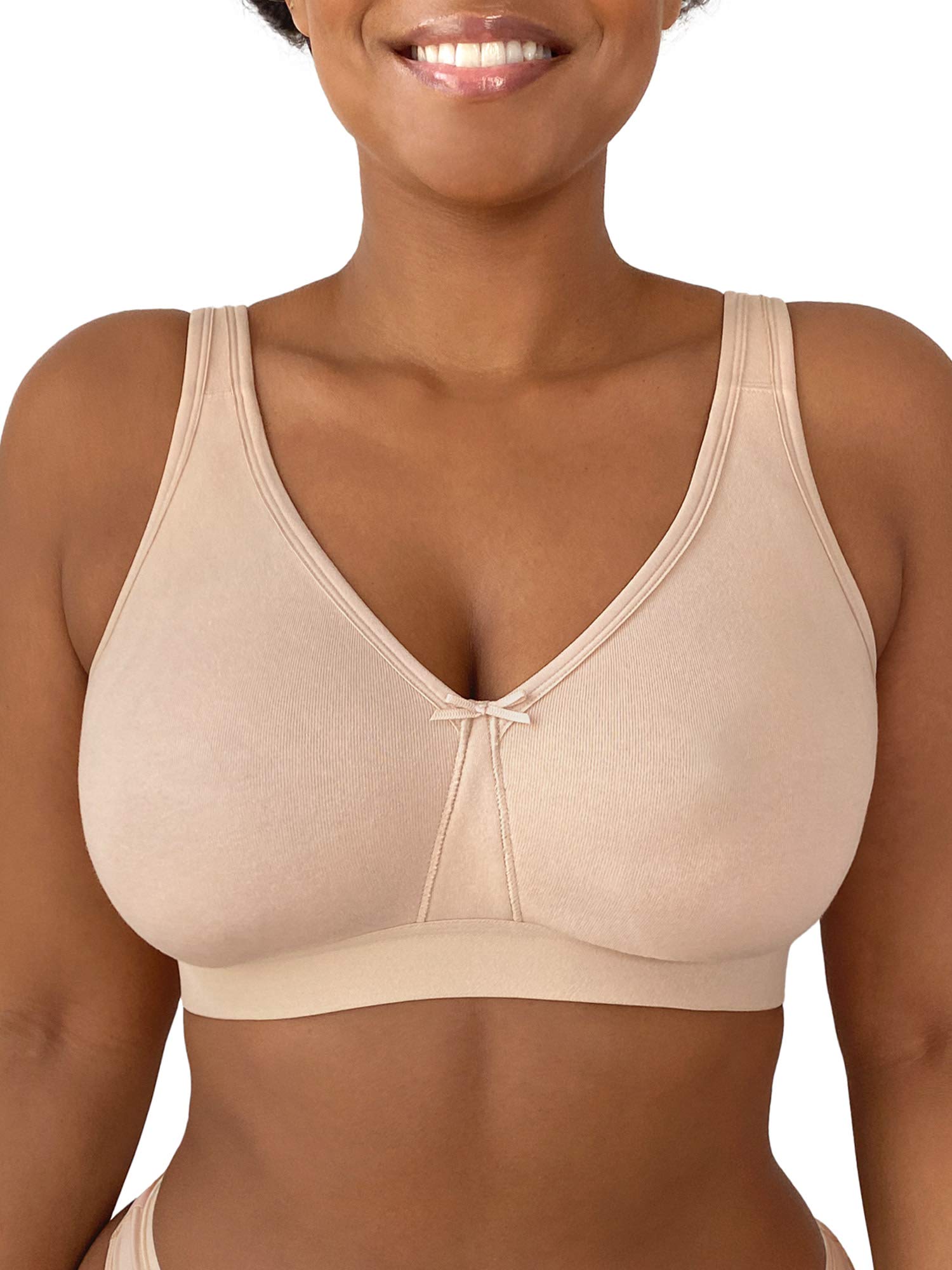 Fruit of the Loom Women's Plus-Size Wireless Cotton Bra