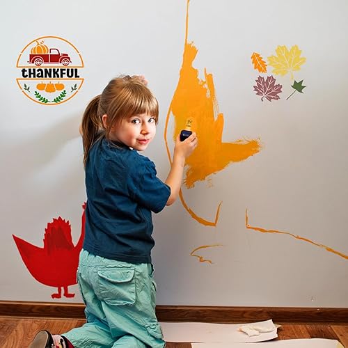 Miniatura 7 de 24 plantillas de otoño, plantillas pequeñas de 3 x 3 pulgadas, plantillas de otoño reutilizables para pintar en madera, plantillas de otoño para