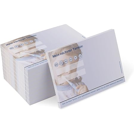 Terminblock Trend 10 Blocke Je 50 Terminzettel Fur Zahnarztpraxis Arzte Kinderarzte Zahnpflege Amazon De Burobedarf Schreibwaren
