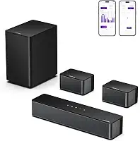 ULTIMEA 5.1 Soundbar for TV with Surround Speakers and Subwoofer, Surround Sound System, Home Audio TV Speakers Y