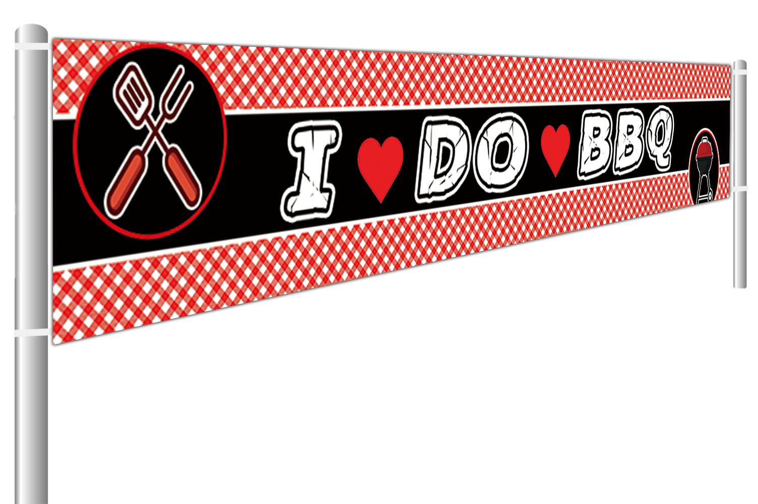 Large I Do BBQ Yard Sign Banner, Birthday, Bridal Shower, Engagement Party Banner Decorations, Wedding, Couples, Bachelorette Party Supplies