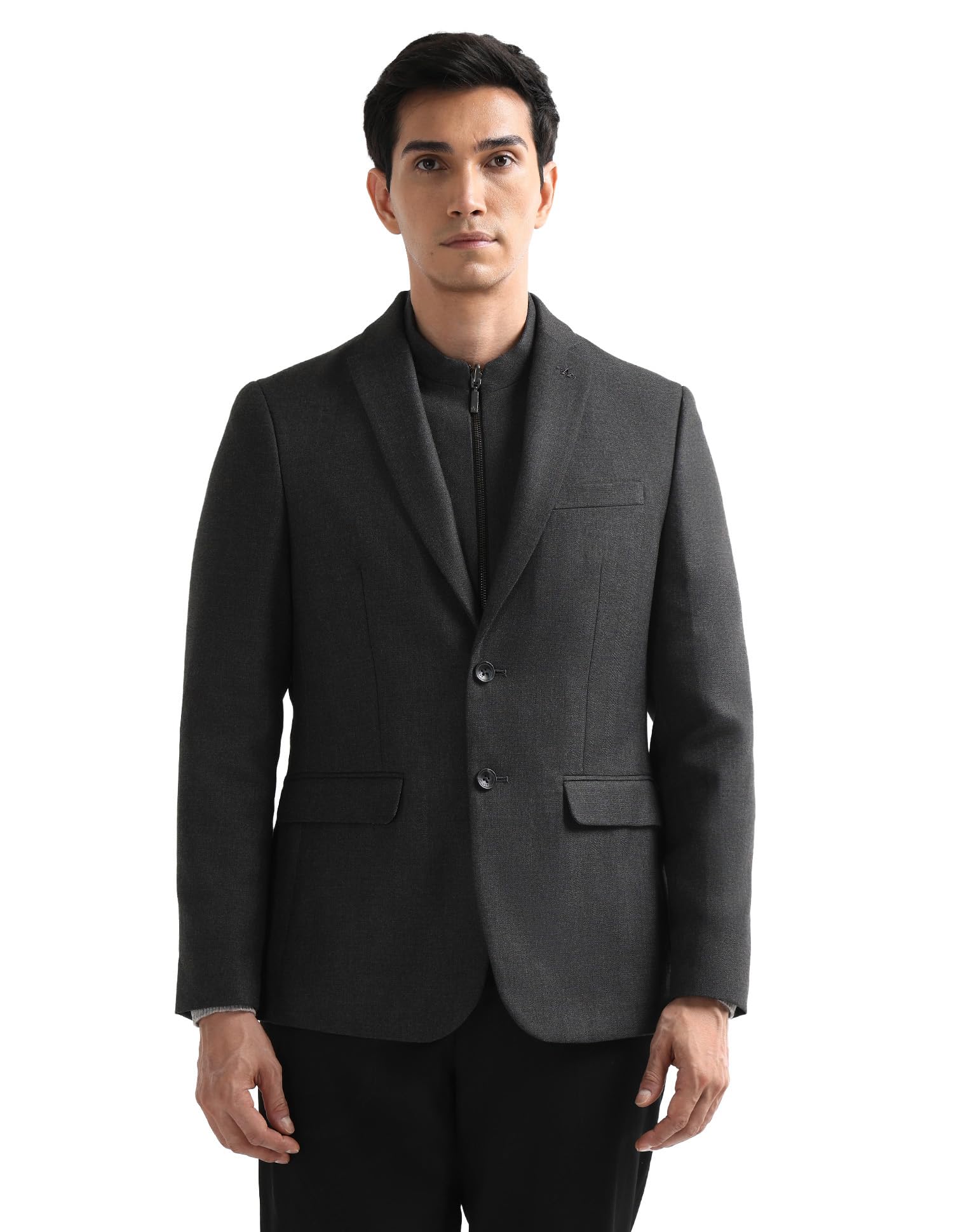 arrow Men's Dobby Tailored Fit Blazer-picture-26