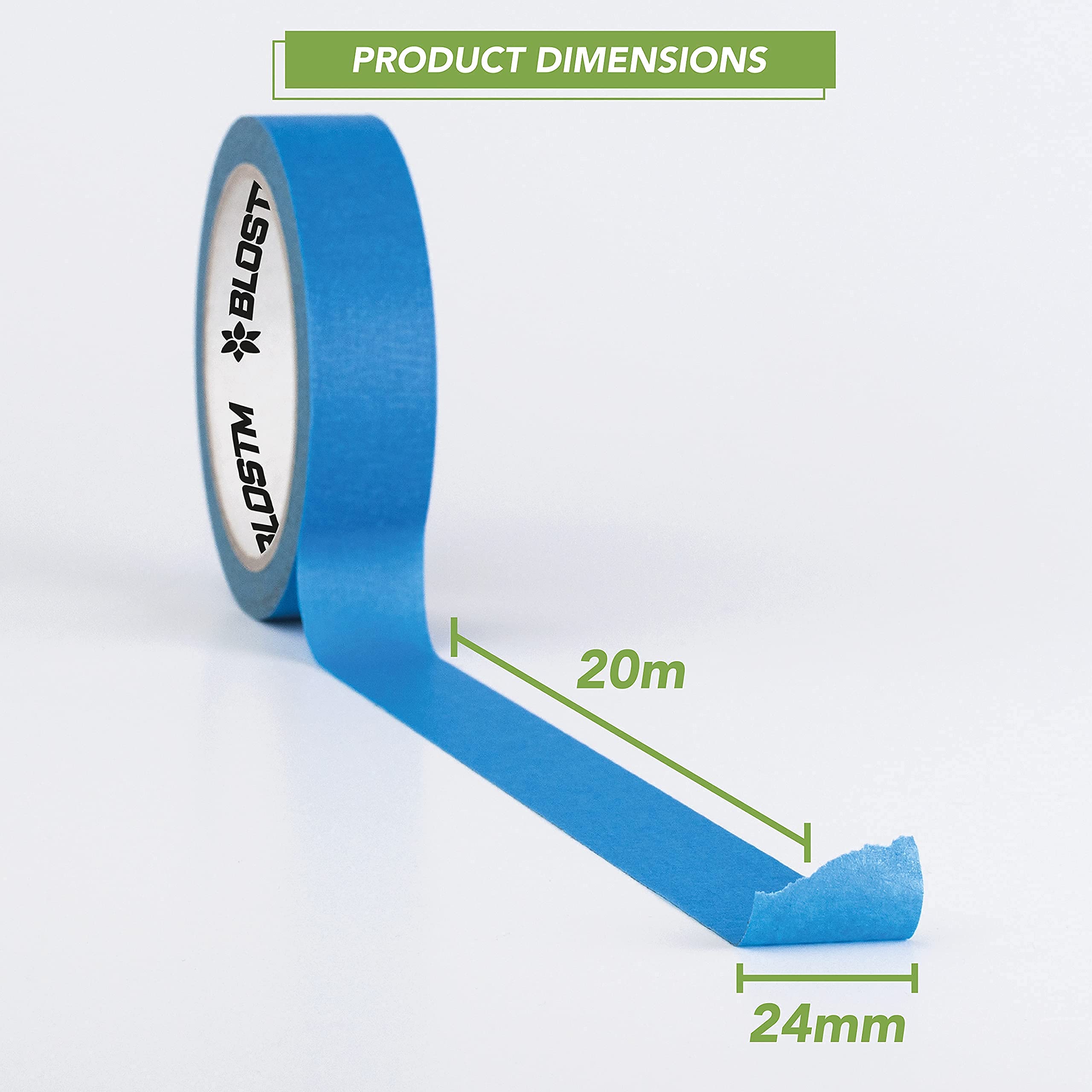 Nastro Adesivo Per Pittori - 9 Rotoli, 6mm X 20m, Blu - Foto 3