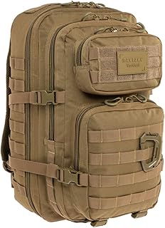 Tactical Polygon Large 36L Taktischer Rucksack – Coyote | Militär & Outdoor Rucksack Herren | Mit MOLLE-System & Fach für Trinkblase | Ideal für Trekking, Camping & Survival | 51×29×28 cm
