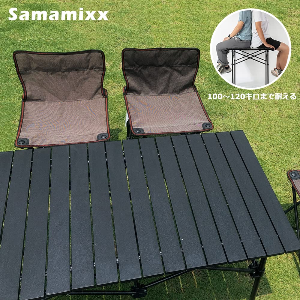 Samamixx アウトドア テーブル チェア 7点セット キャンプ テ