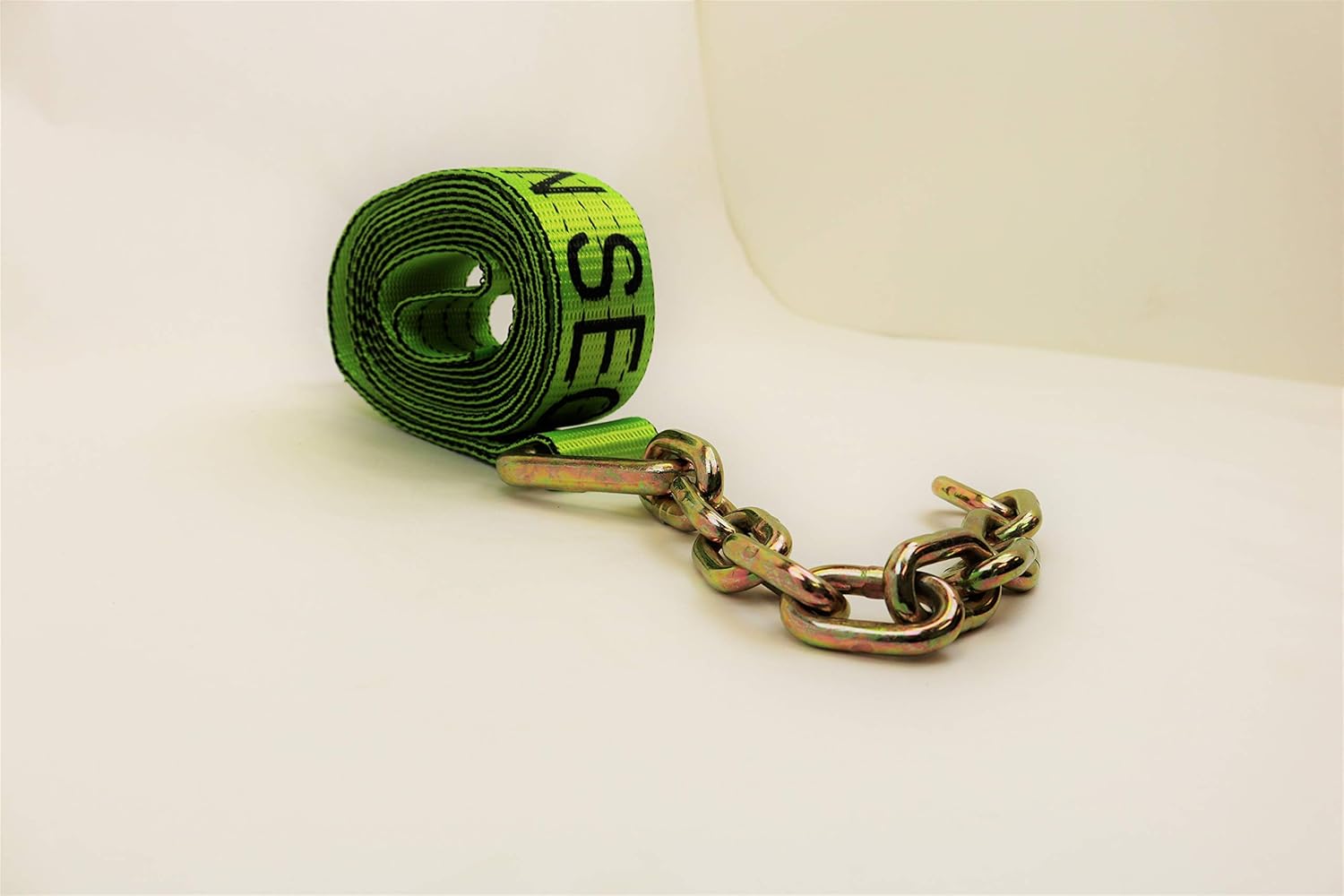 Safe 'n Secure 8 Pack 2" X 14' Heavy Duty TECNIC Strap with 12" Chain Tail