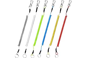 Booms Fishing T04 Coil Lanyard Fishing Tool Coil Lanyard