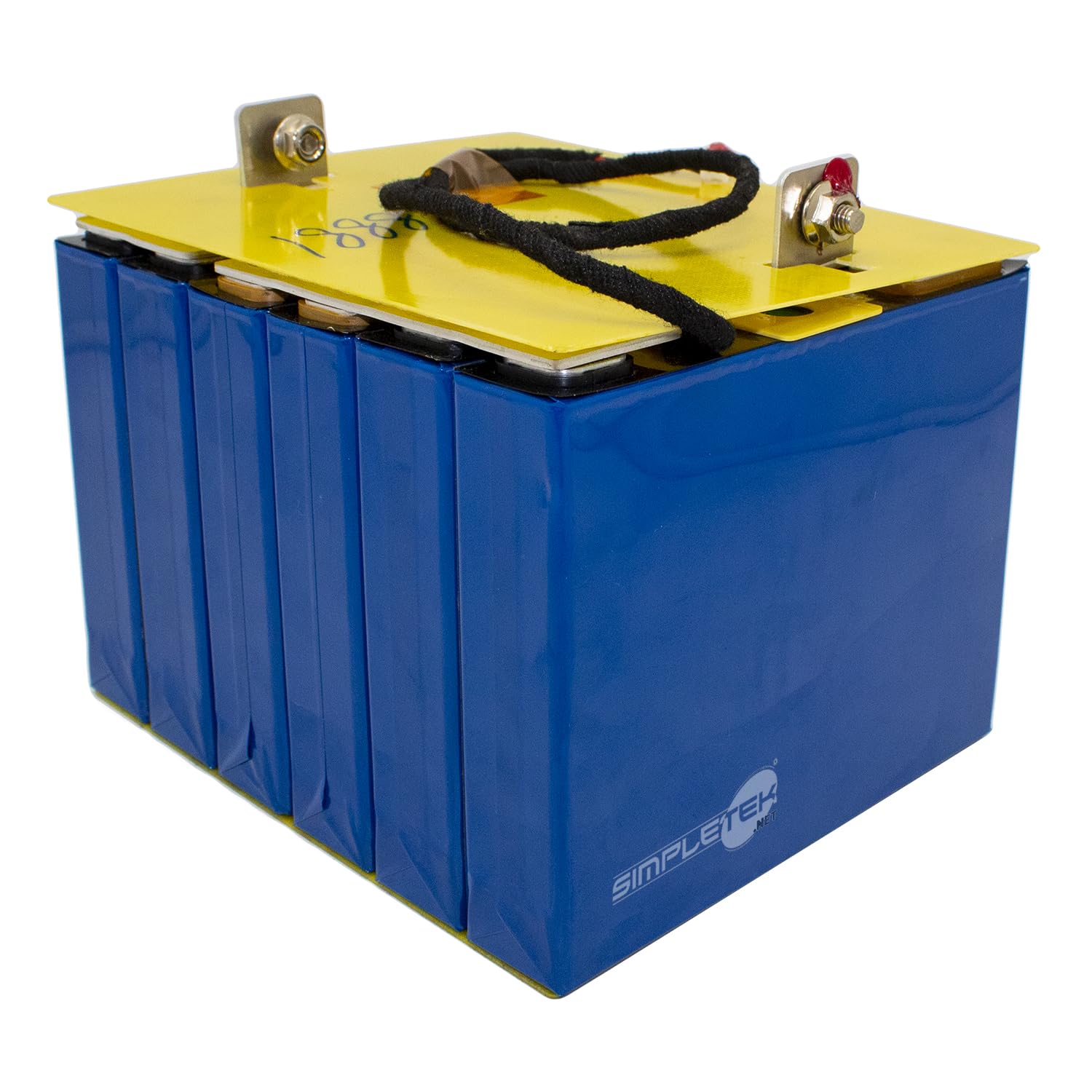 SIMPLETEK - Pacco Batterie da 6 Celle per Inverter Fotovoltaici 9,6 V 100 Ah LiFePO4 Ricaricabile per Impianto di Accumulo Energia Pannello Solare (Ricondizionato)