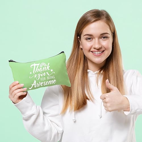 Miniatura 6 de Reginary 20 piezas de regalos inspiradores de Navidad a granel para mujeres, bolsa de cosméticos, bolsa de maquillaje con cremallera para regalos de