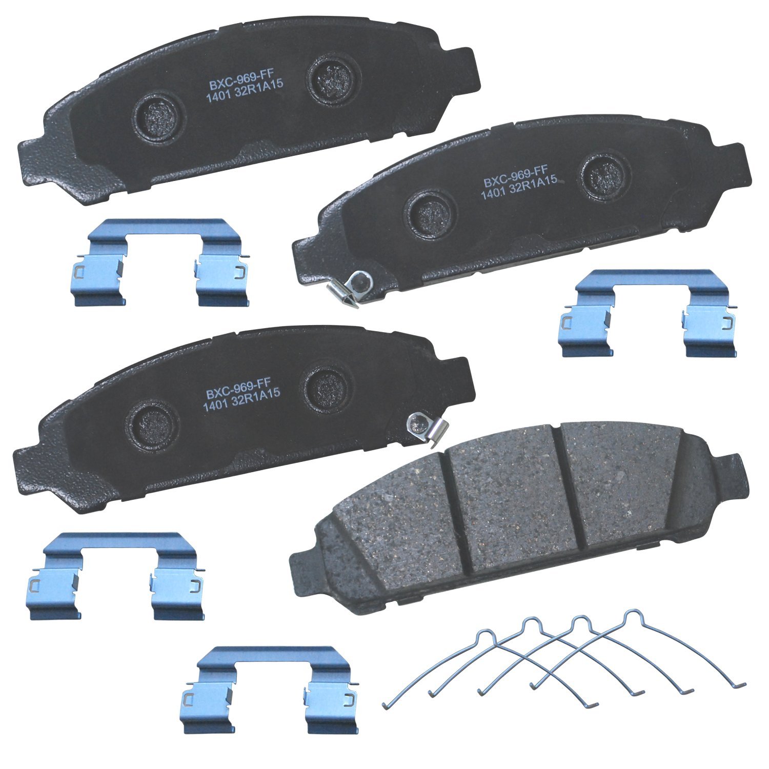 Bendix Premium SBC1401 Ceramic Front Brake Pads for Toyota Venza 2016-2009