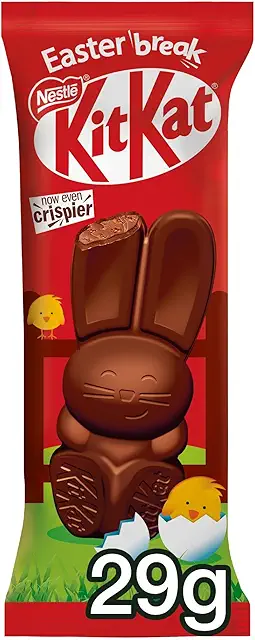 Figurita de Chocolate Kit Kat Bunny Pascua 29g - Delicioso Chocolate con Leche