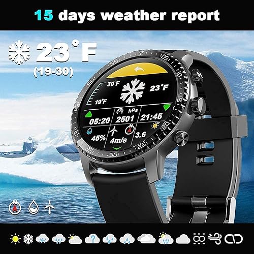 Miniatura 5 de Tinwoo Reloj inteligente para hombres y mujeres compatible con carga inalámbrica rastreador de fitness Bluetooth con monitor de frecuencia cardíaca