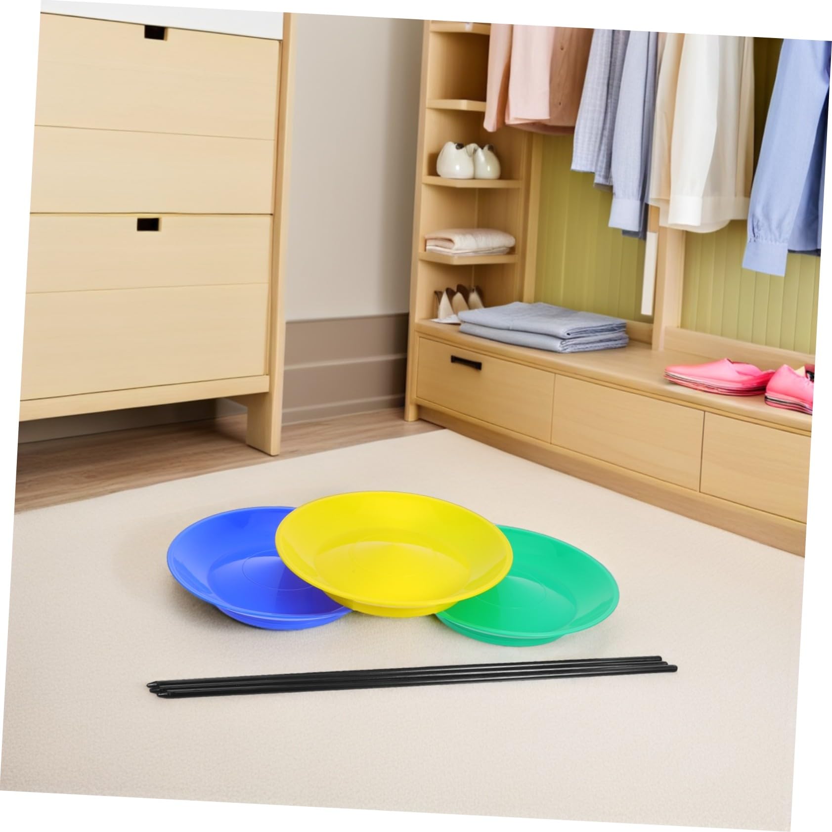 ORFOFE 3 Set Di Giradischi Per Accessori Per Spettacoli Circensi Kit Di Piastre Rotanti Trucchi Da Accessori Per Maghi Da Clown In Plastica