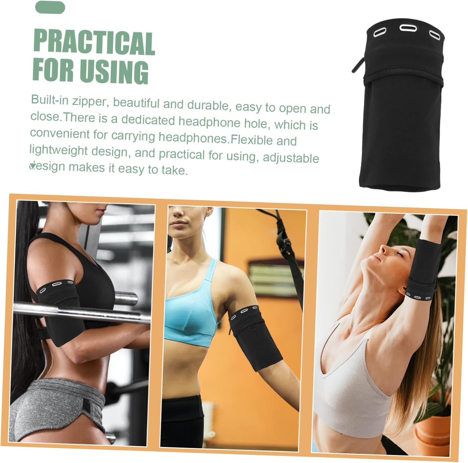 Angoily 4pcs High-Performance Sports Arm Bag Phone Pouch for Cell Phones Running Jogging Biking Gym Climbing