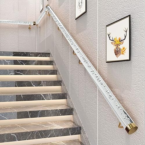 Miniatura 1 de Pasamanos de escalera de cristal acrílico para pared, barra de soporte de cristal transparente antideslizante para interiores y exteriores,