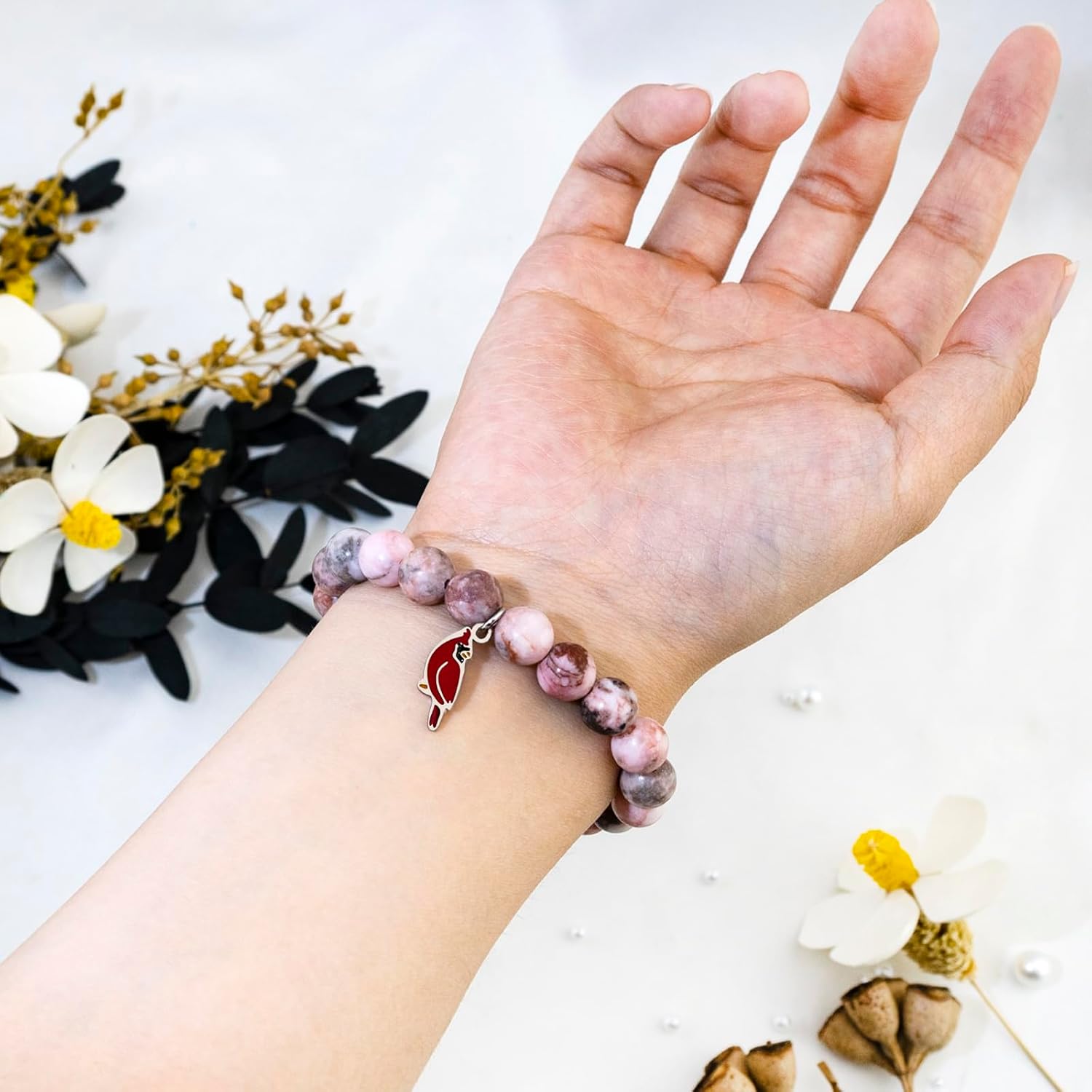 Memorial Bracelet Sympathy Gifts For Loss Of Loved One Red Cardinal Gifts In Memory Of Loved One Gift Bereavement Gift For Loss Of Mom Dad Daughter Son Memorial Bracelets For Women - Image 6