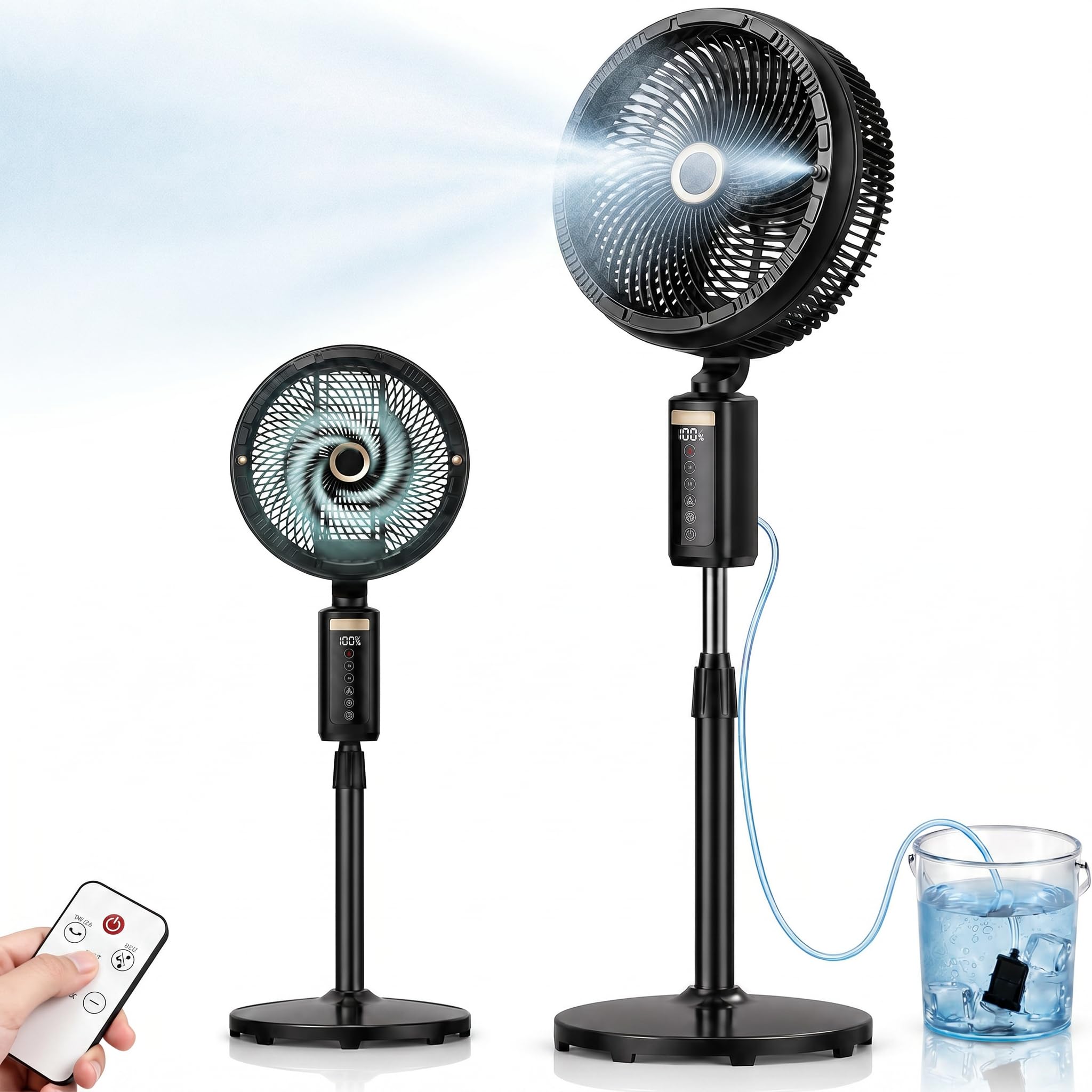Ausic Outdoor Misting Fan 30000mAh