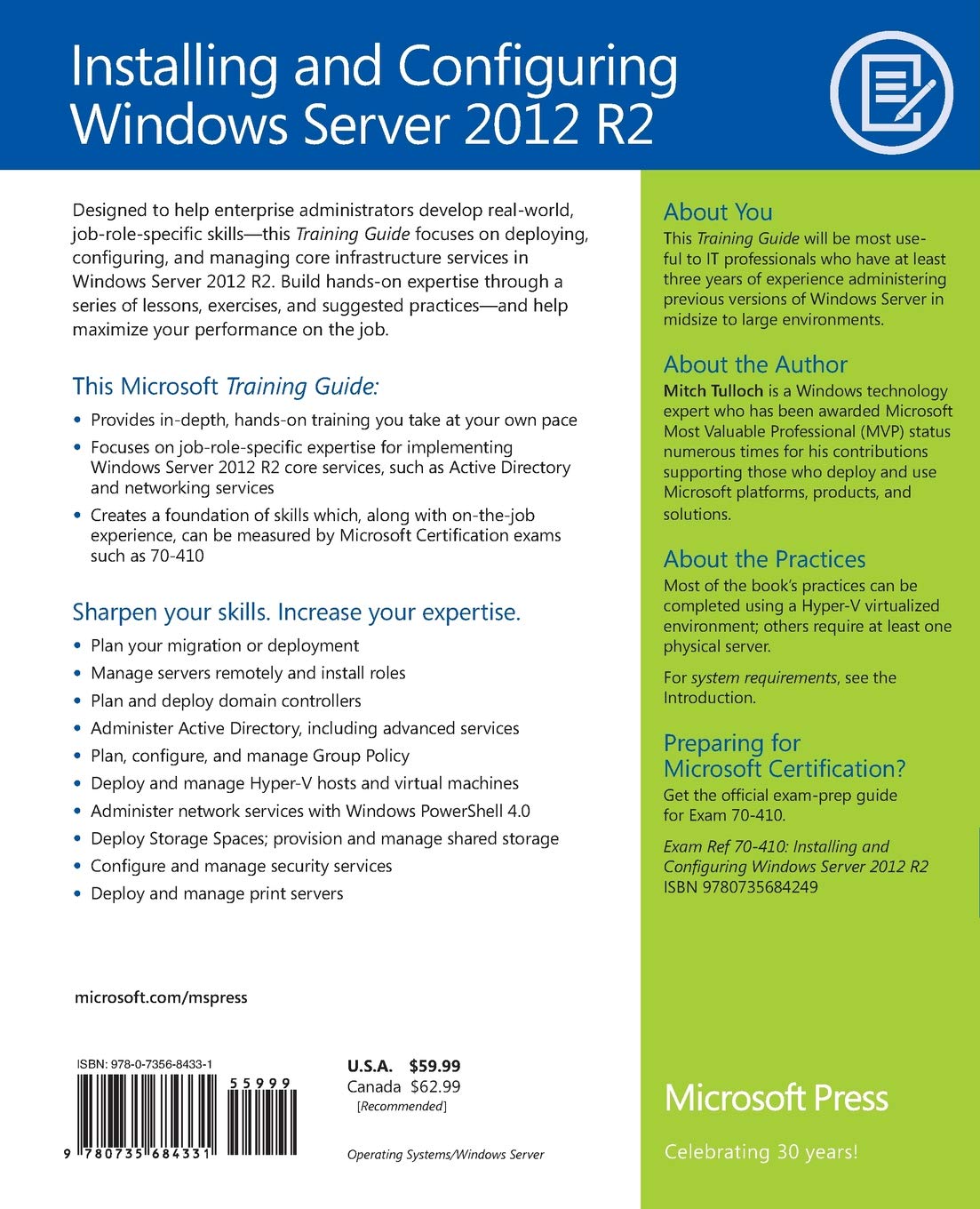 Training Guide Installing and Configuring Windows Server 2012 R2 (MCSA)
