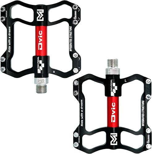 Miniatura 3 de Pedales de bicicleta Ciclismo de montaña 3 rodamientos CNC magnesio aleaciones de carbono cuerpo eje de molibdeno