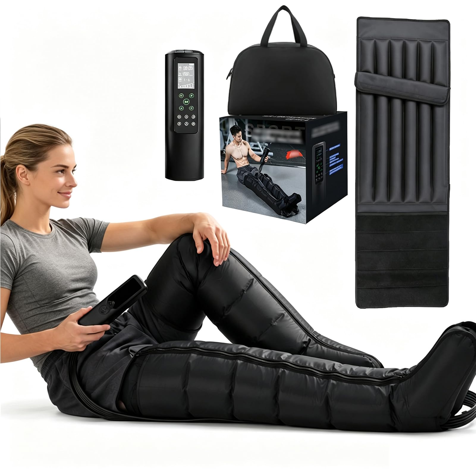 Gambali Pressoterapia Linfodrenaggio, Massaggiatore Gambe Portatile
